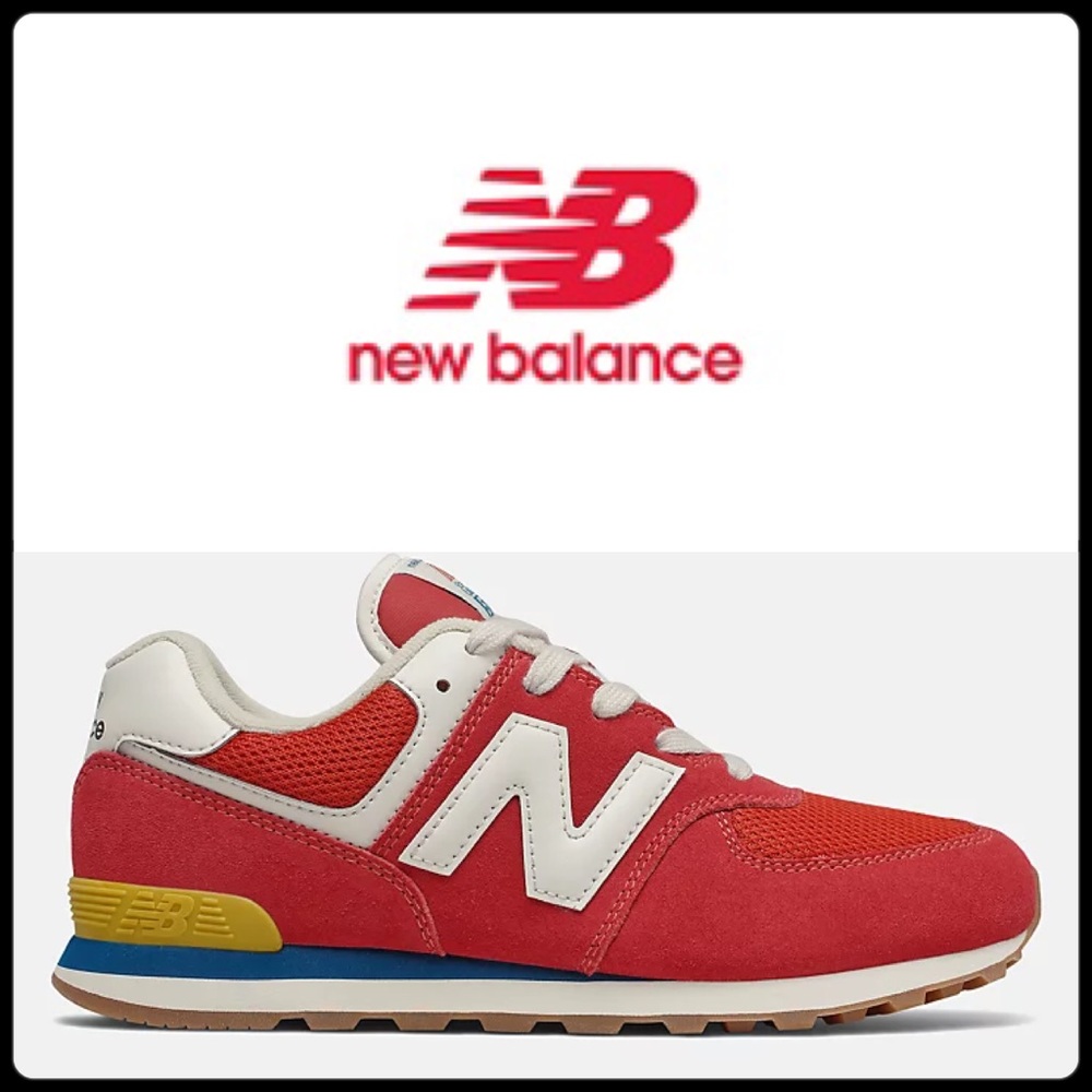 NEW BALANCE 574 || Women’s 8/Men’s 6.5 || Red Wave